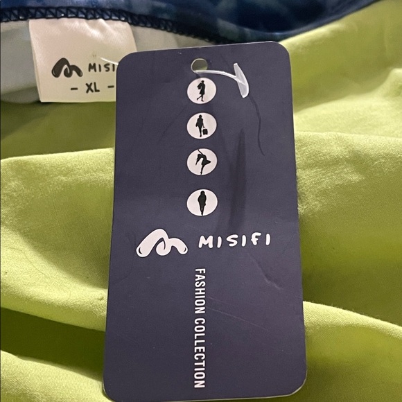 Blue Tie-Dye Women's Top - Picture 4 of 5